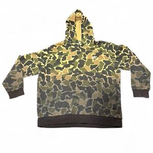 adidas men’s xl Camouflage Hoodie - Green and Brown. GUC